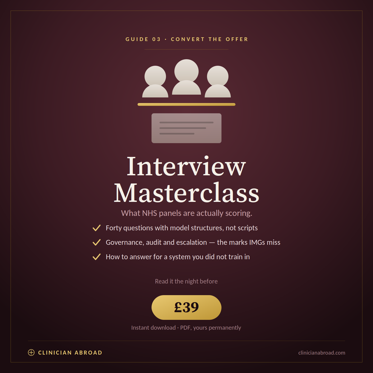 NHS Interview Masterclass